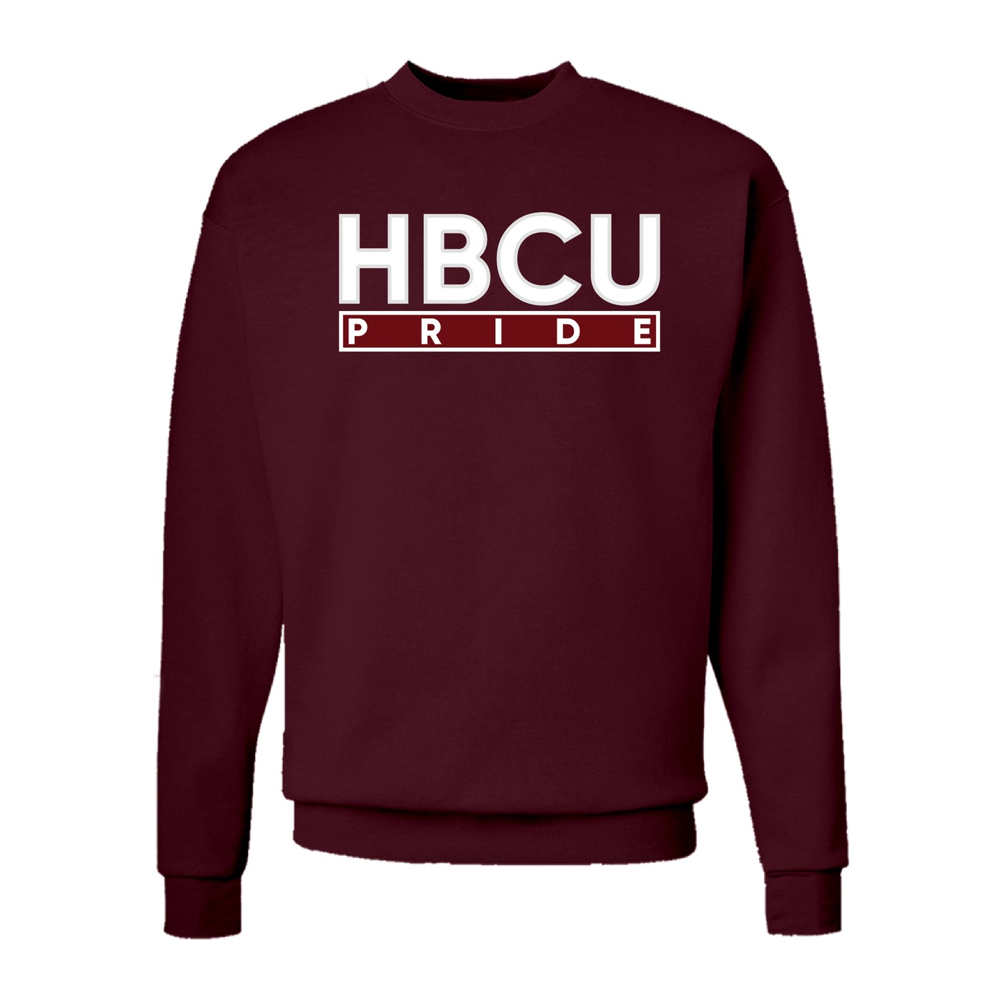 The HBCU Pride Hoodie/Crew in Maroon and White