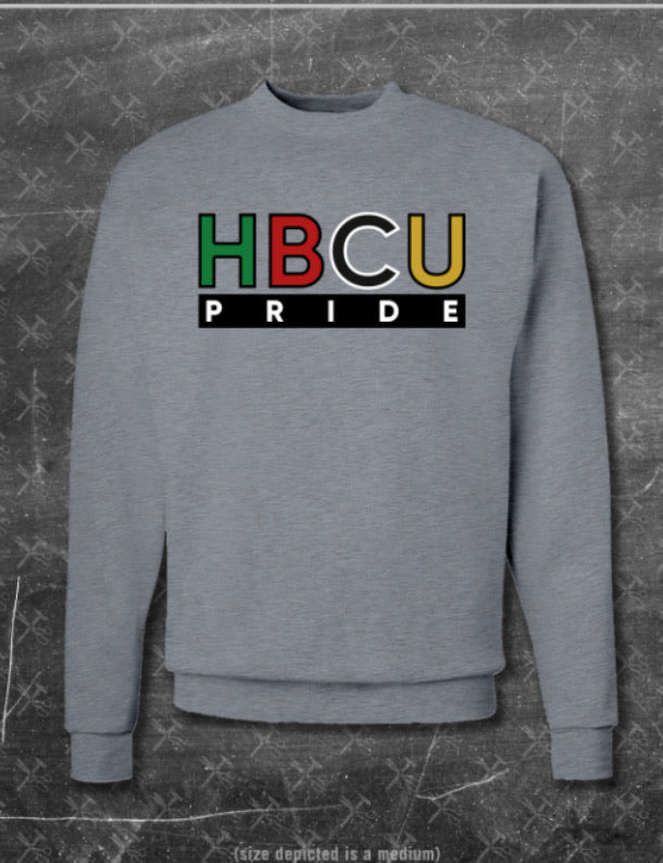 HBCU Pride Hoodie/Crew in Heather Grey