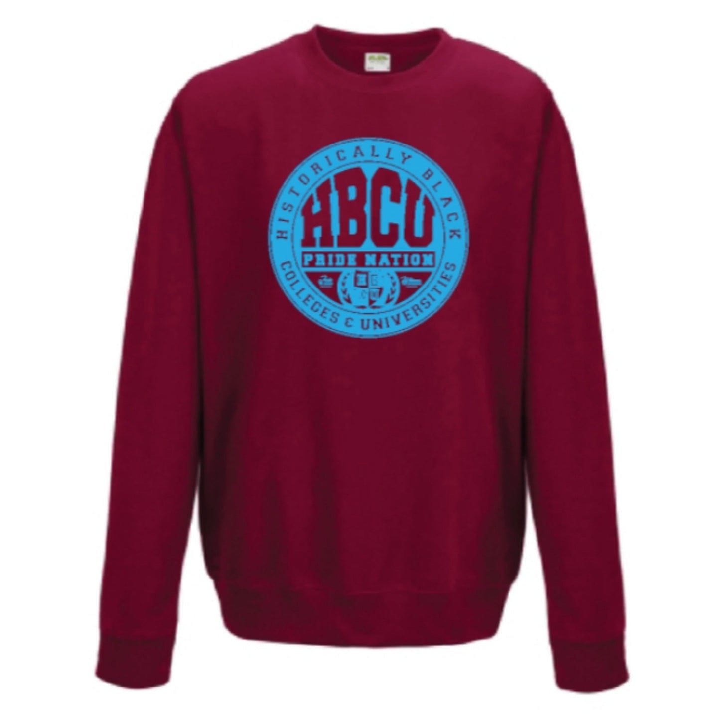 HPN Classic Logo Hoodie in Red/Columbia Blue (Delaware State University)