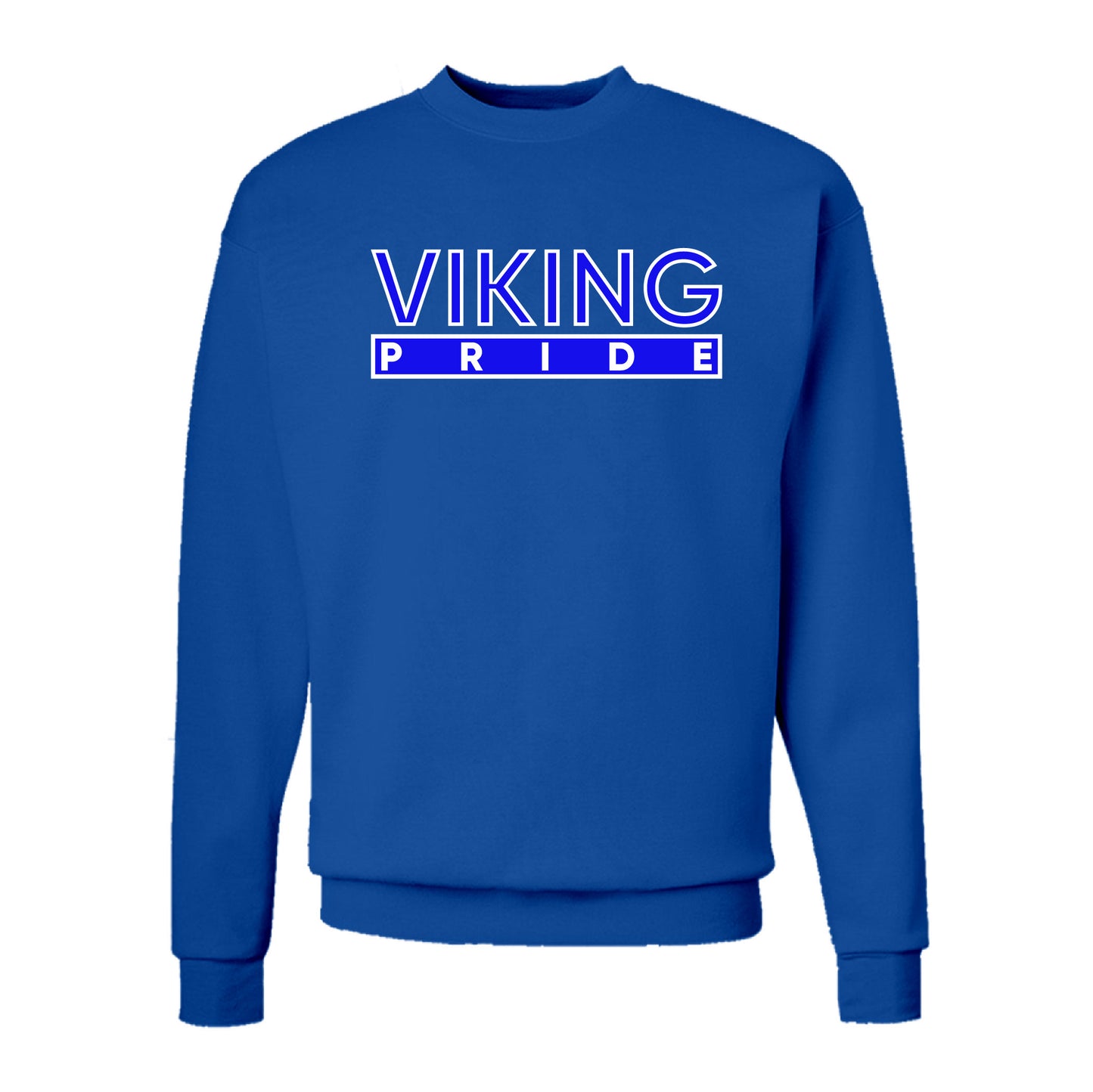 The “Viking Pride” Hoodie/Crew Sweater in Blue/White (NC)