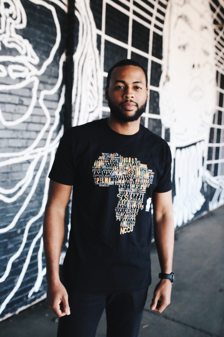 The “Diaspora” Tee in Black and Kente #classic