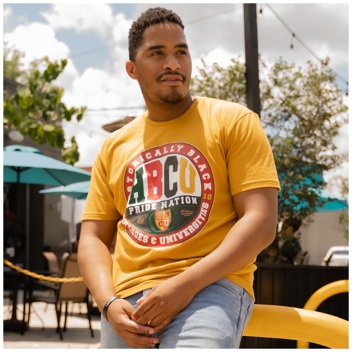 For The Culture Tee in Gold #instock