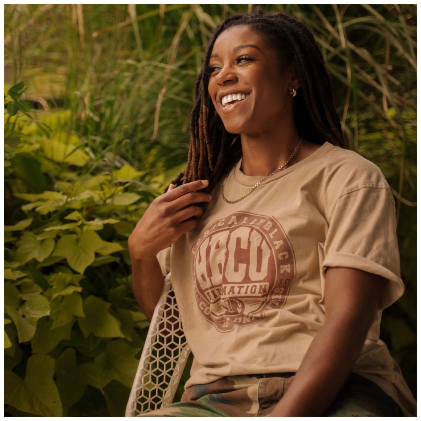 The “C.R.E.A.M.” HPN Classic Tee in Khaki/Khaki #instock