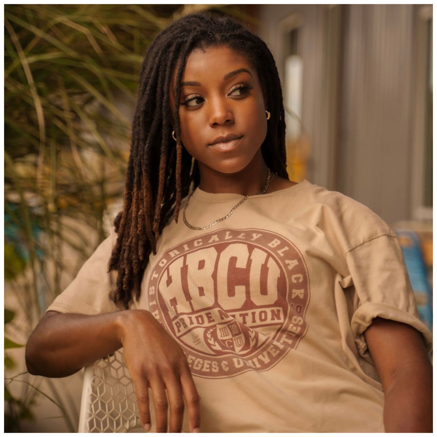 The “C.R.E.A.M.” HPN Classic Tee in Khaki/Khaki #instock