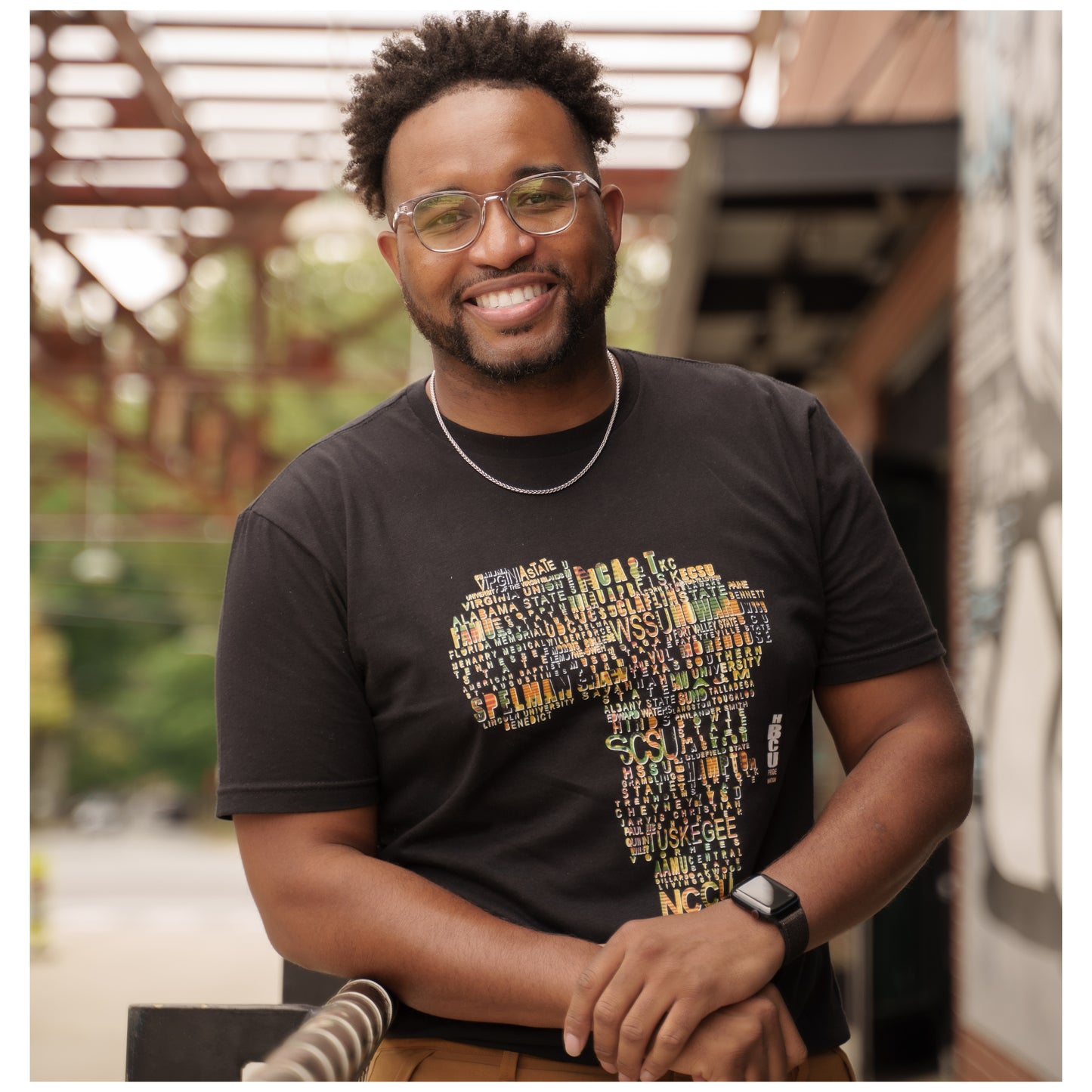 The “Diaspora” Tee in Black and Kente #classic