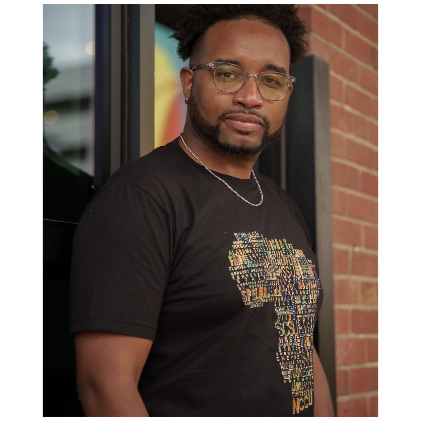 The “Diaspora” Tee in Black and Kente #classic
