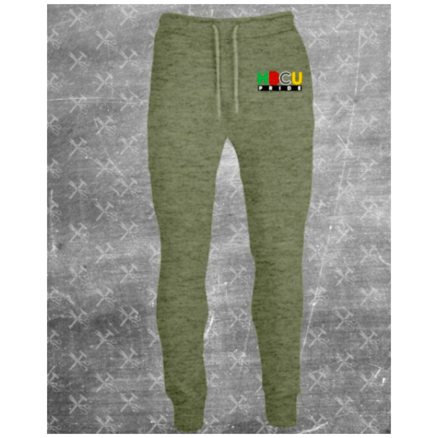 HBCU Pride Joggers in Olive Green