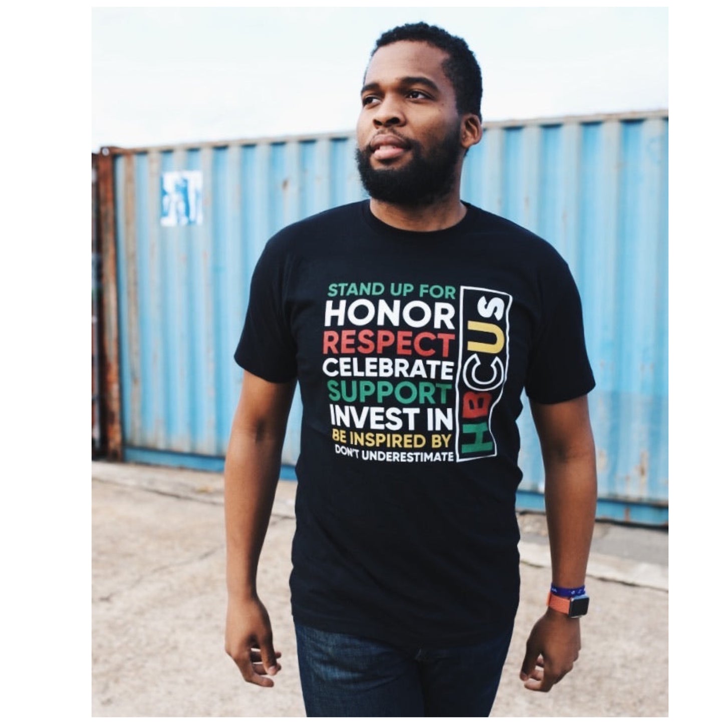 “Respect HBCUs” Tee In Black