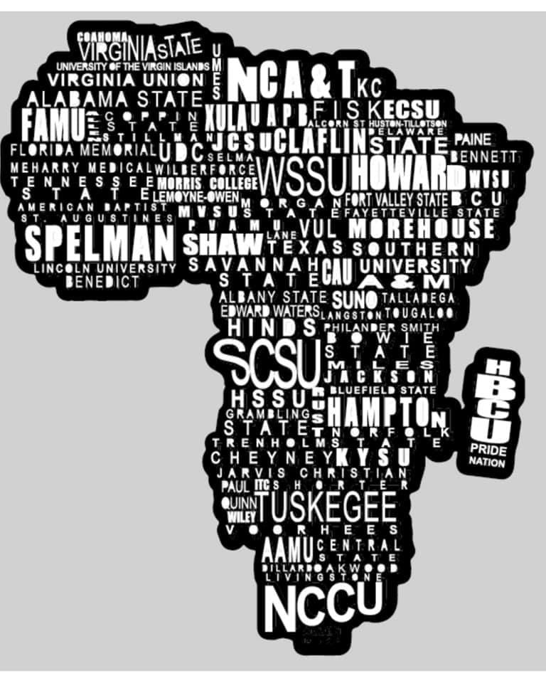 The "Respect Your Roots" HBCU Tee in White and Black