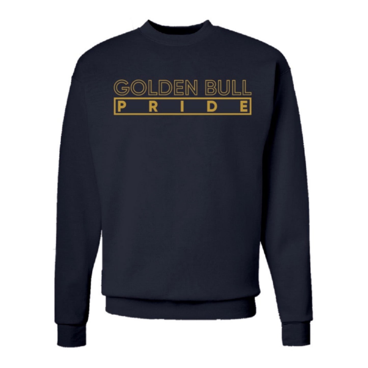 The “Golden Bull Pride” Hoodie/Crewneck in Navy Blue/Gold (NC)