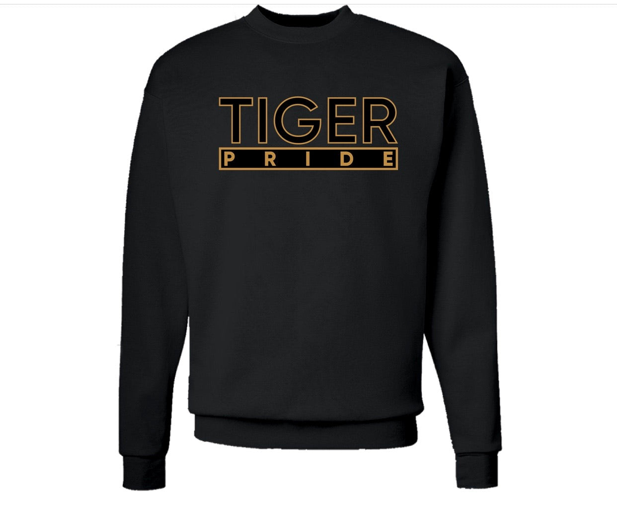 The “Tiger Pride” Hoodie/Crew in Black/Gold (LA)