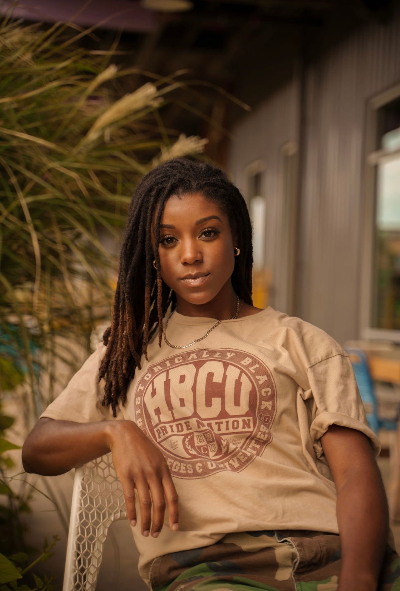 The “C.R.E.A.M.” HPN Classic Tee in Khaki/Khaki