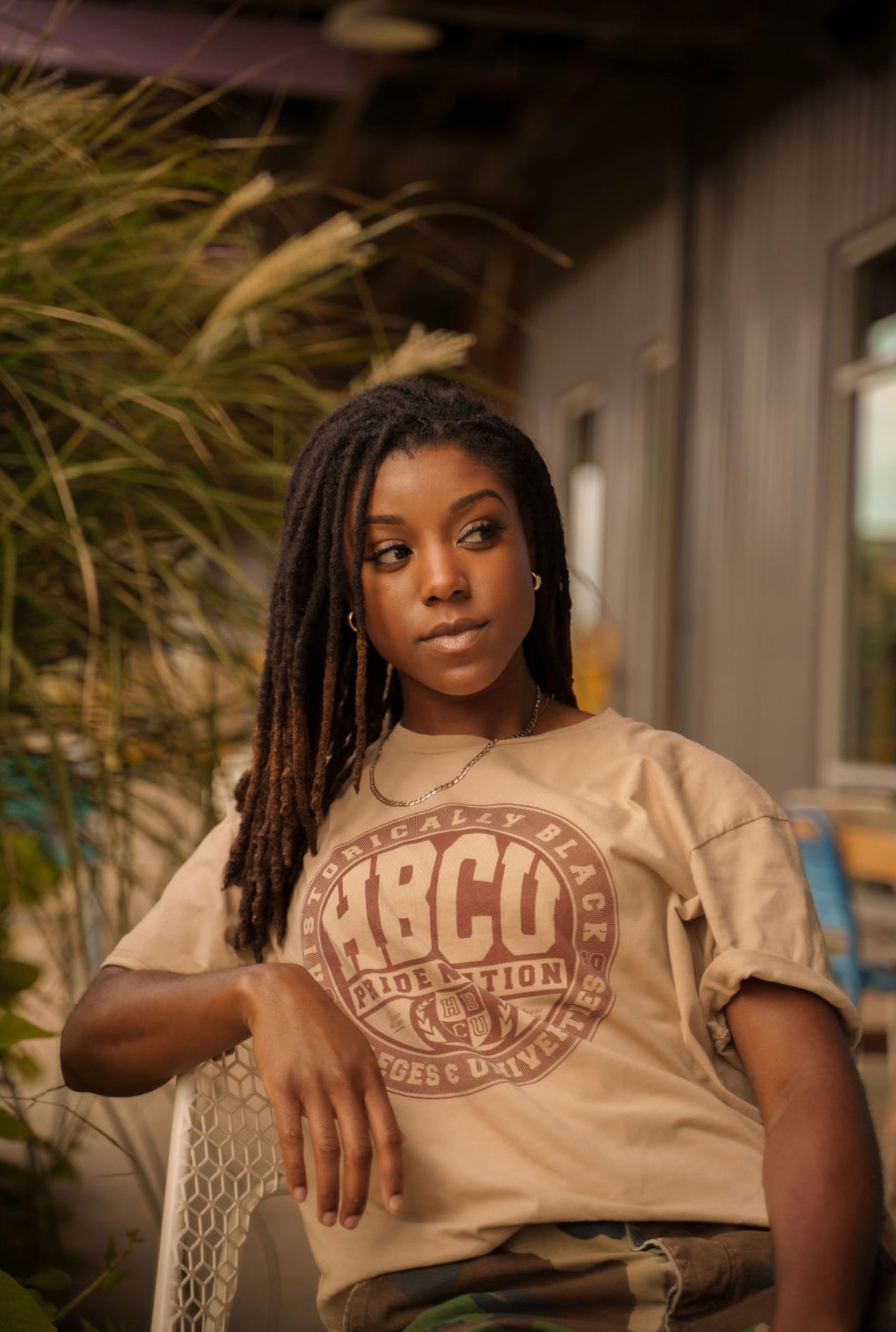 The “C.R.E.A.M.” HPN Classic Tee in Khaki/Khaki
