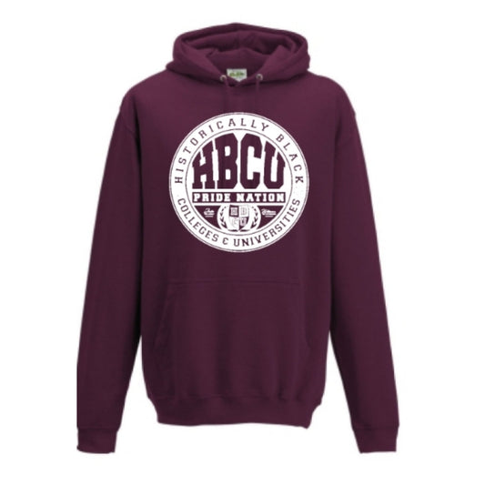 HPN Classic Logo Hoodie in Maroon/White