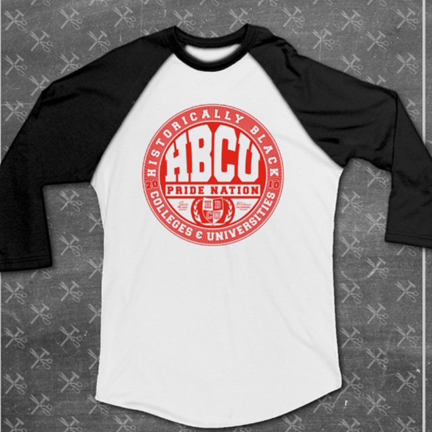 HPN Classic Logo Baseball Tee (Black/Red)