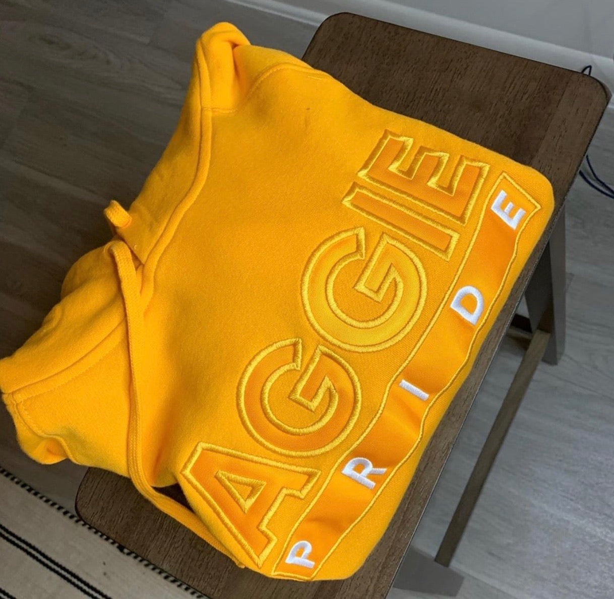 Order your “All Gold” Aggie Pride Hoodie (Embroidered)