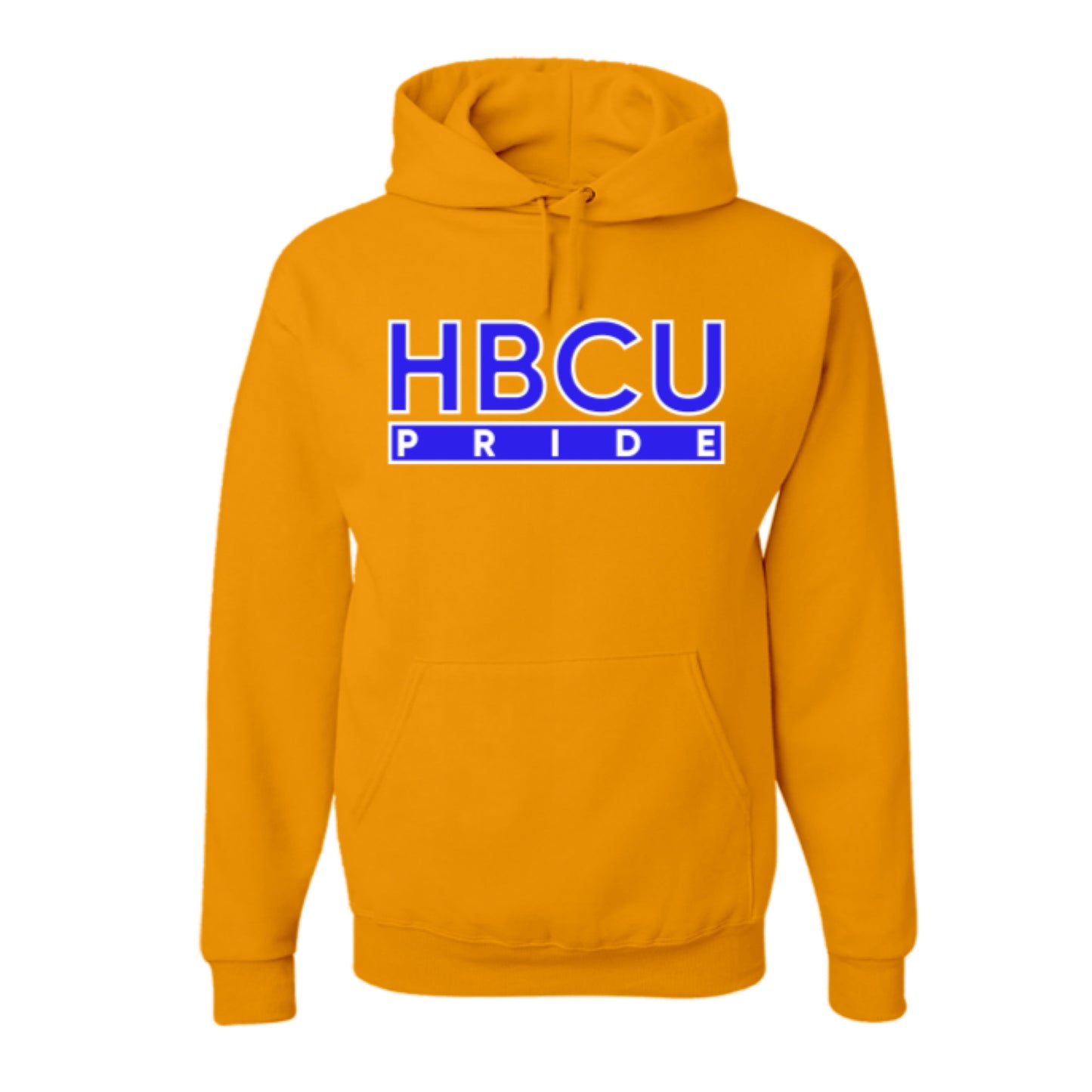 The “HBCU Pride” Hoodie in Gold and Royal Blue (Rhos)