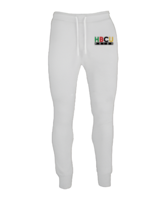 Unisex HBCU Pride Joggers in White “Pure”