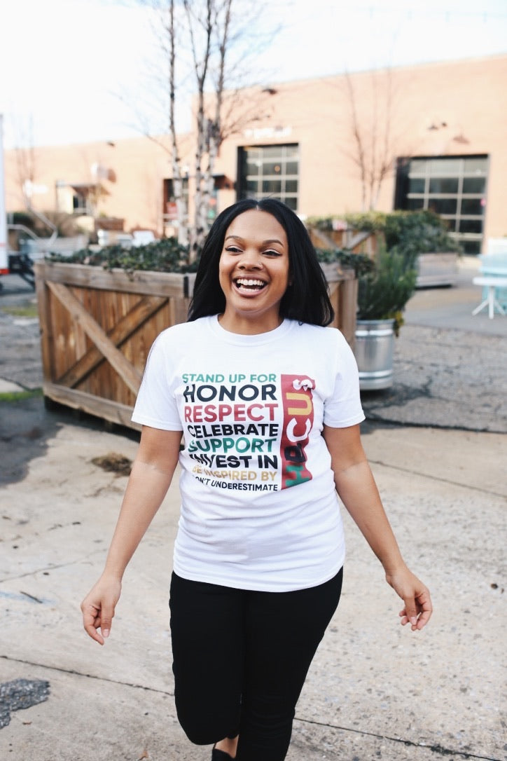 "Fight The Power✊🏾" HBCU Tee in White