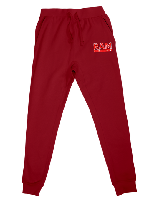 The “RAM PRIDE” Joggers in Red/White