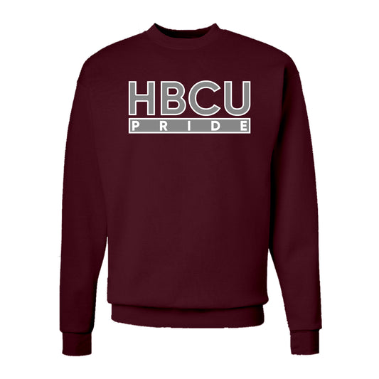 The HBCU Pride Hoodie/Crew in Maroon and Grey
