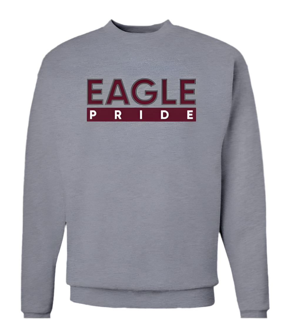The “EAGLE PRIDE” HOODIE/Crew in Grey