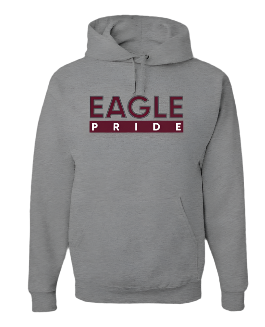 The “EAGLE PRIDE” HOODIE/Crew in Grey