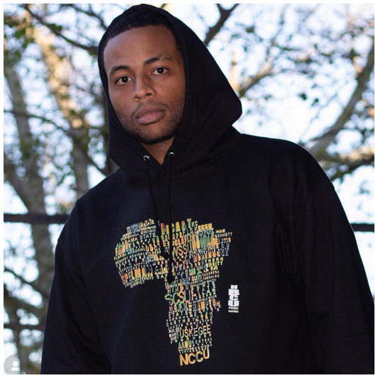 The "Respect Your Roots" Hoodie in Black and Kente  #Africa