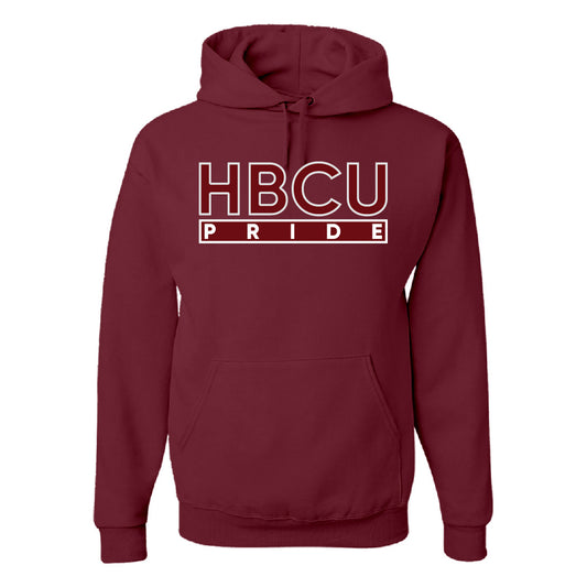 The HBCU PRIDE Hoodie/Crew in Maroon/Maroon/White