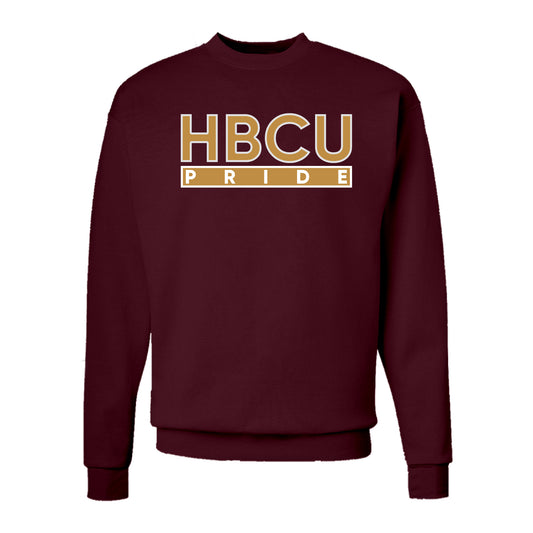 The HBCU Pride Hoodie/Crew in Maroon and Gold