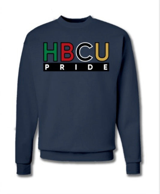 Navy Blue HBCU Pride Crew #instock
