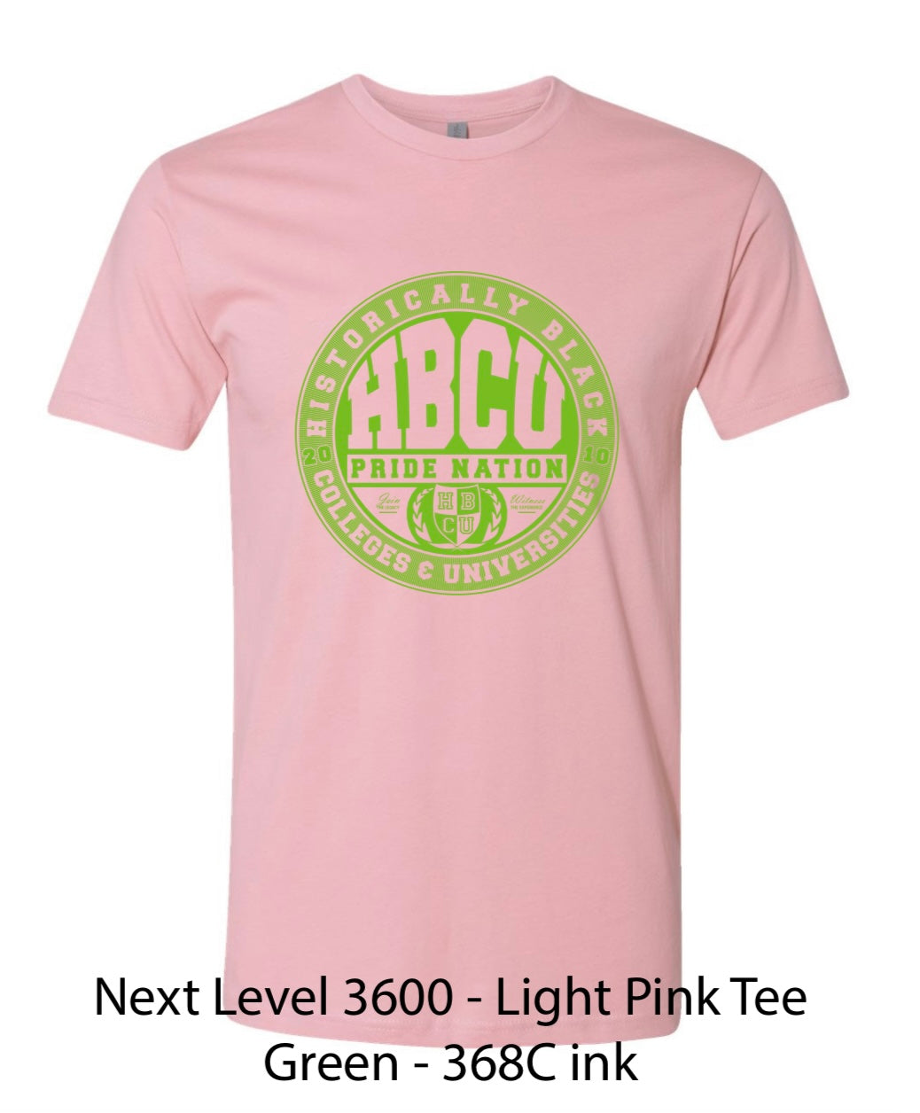 The HPN Classic Logo Tee in Pink and Green #instock