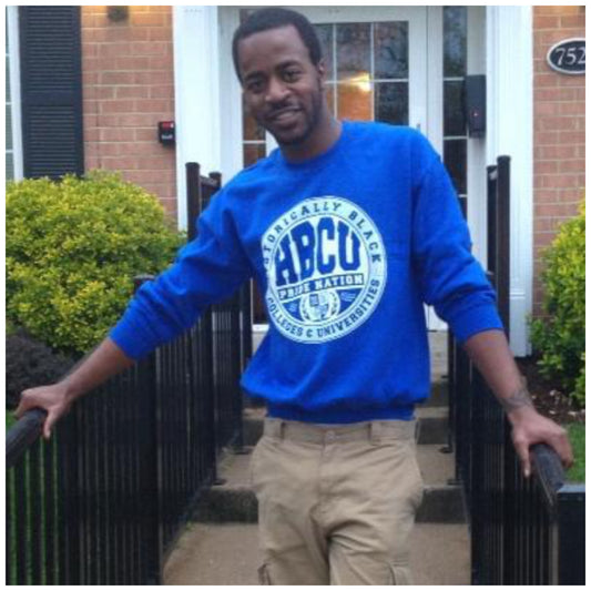 HPN Classic Logo Hoodie/Crew in Royal Blue and White