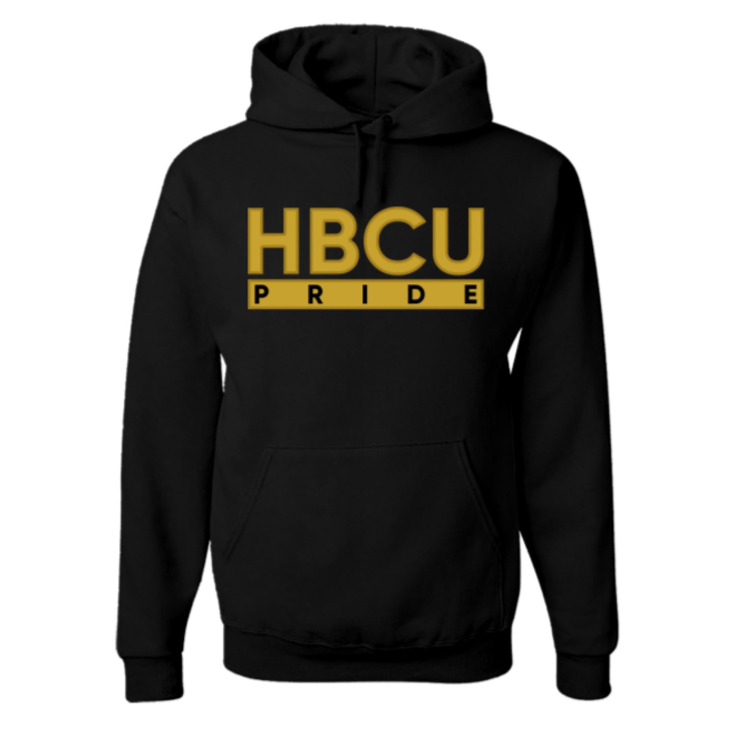 The HBCU PRIDE Hoodie in Black and Gold (Alphas)