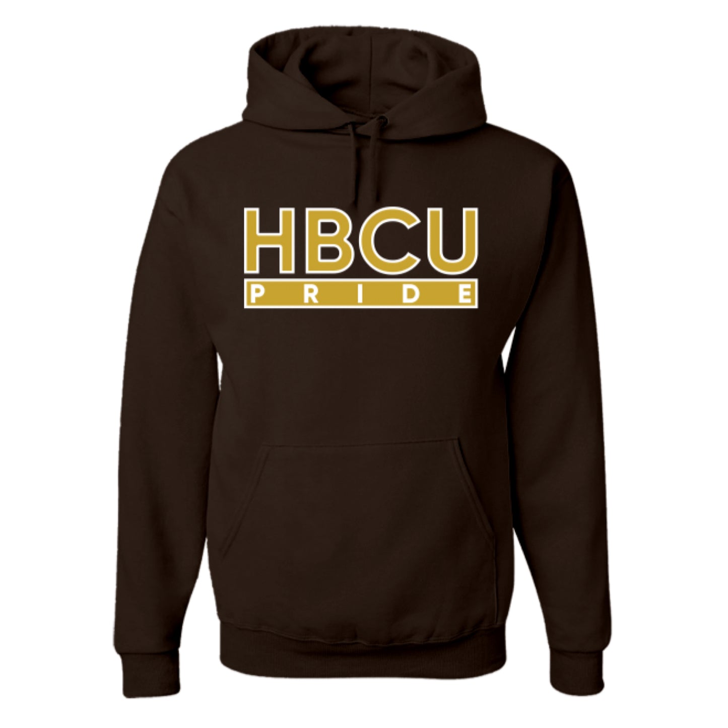 The HBCU PRIDE Hoodie in Brown and Gold