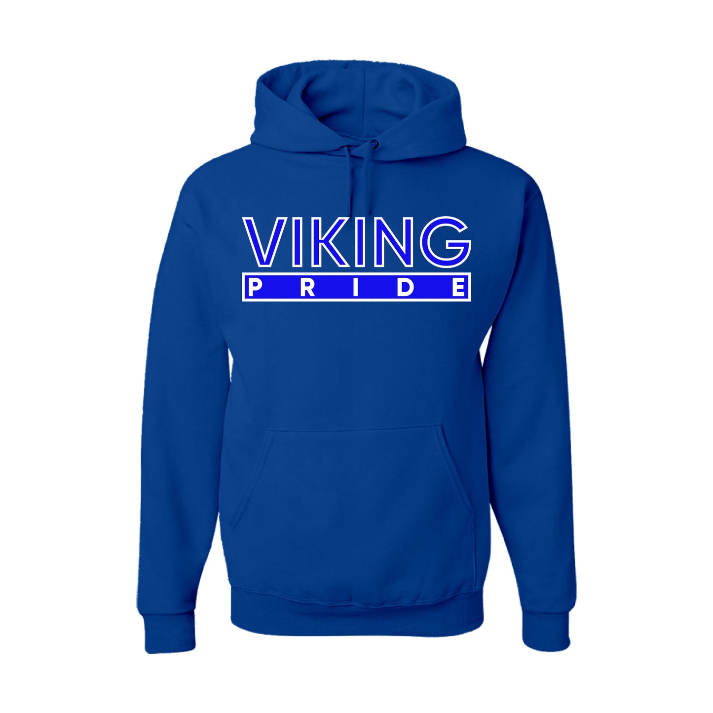 The “Viking Pride” Hoodie/Crew Sweater in Blue/White (NC)