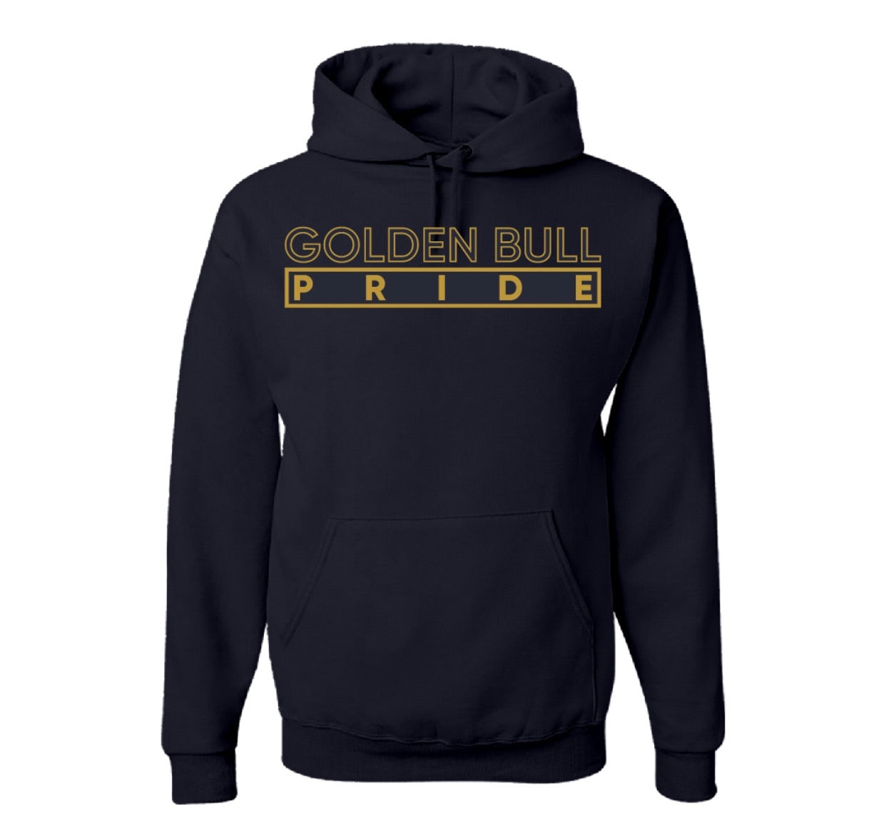 The “Golden Bull Pride” Hoodie/Crewneck in Navy Blue/Gold (NC)