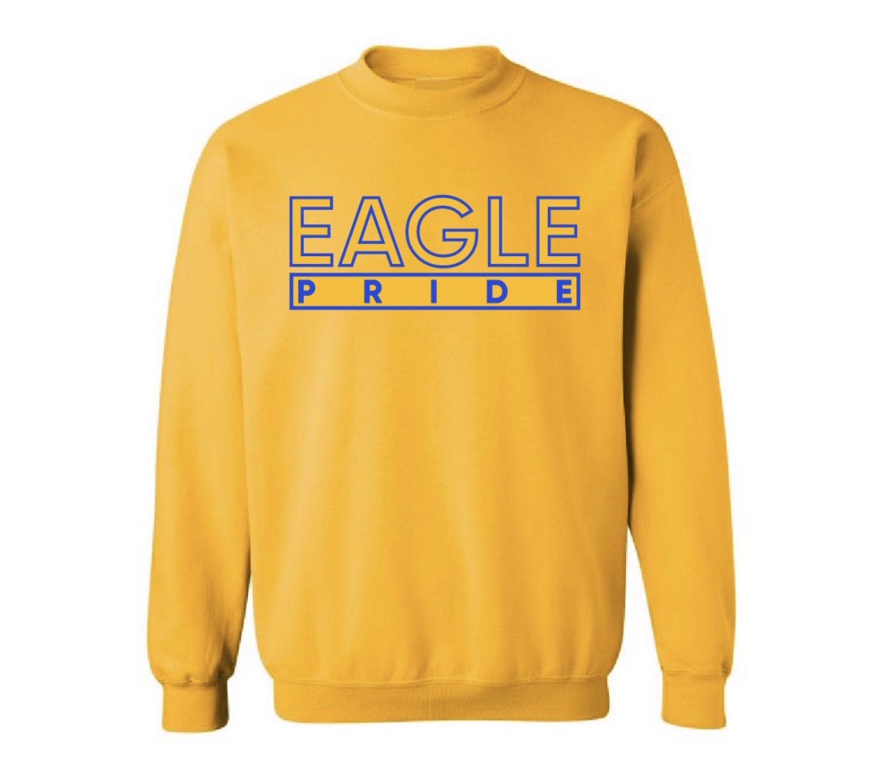 The “Eagle Pride” Hoodie/Crew in Gold/Royal Blue (MD)