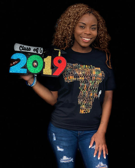 The “Diaspora” Tee in Black and Kente #classic