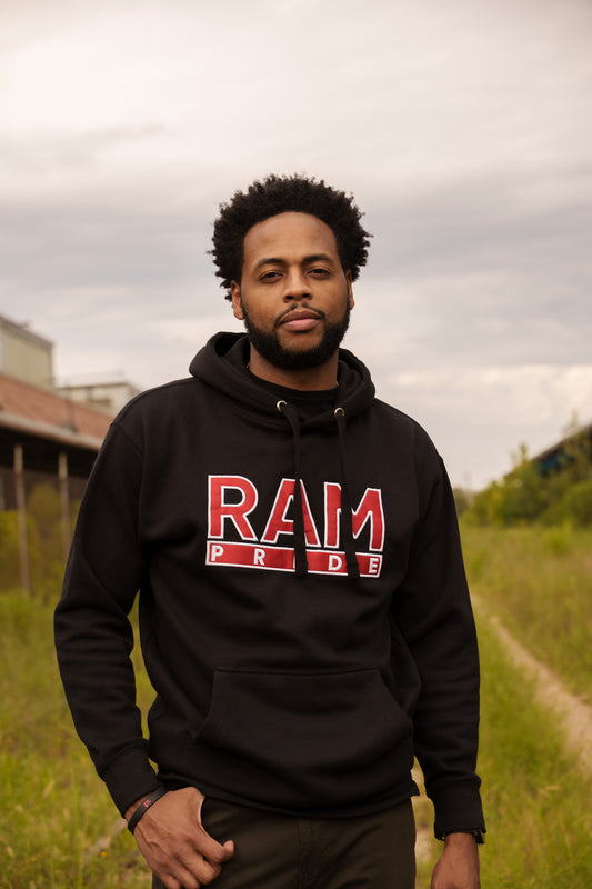 The Ram Pride Hoodie in Blk/Red/White