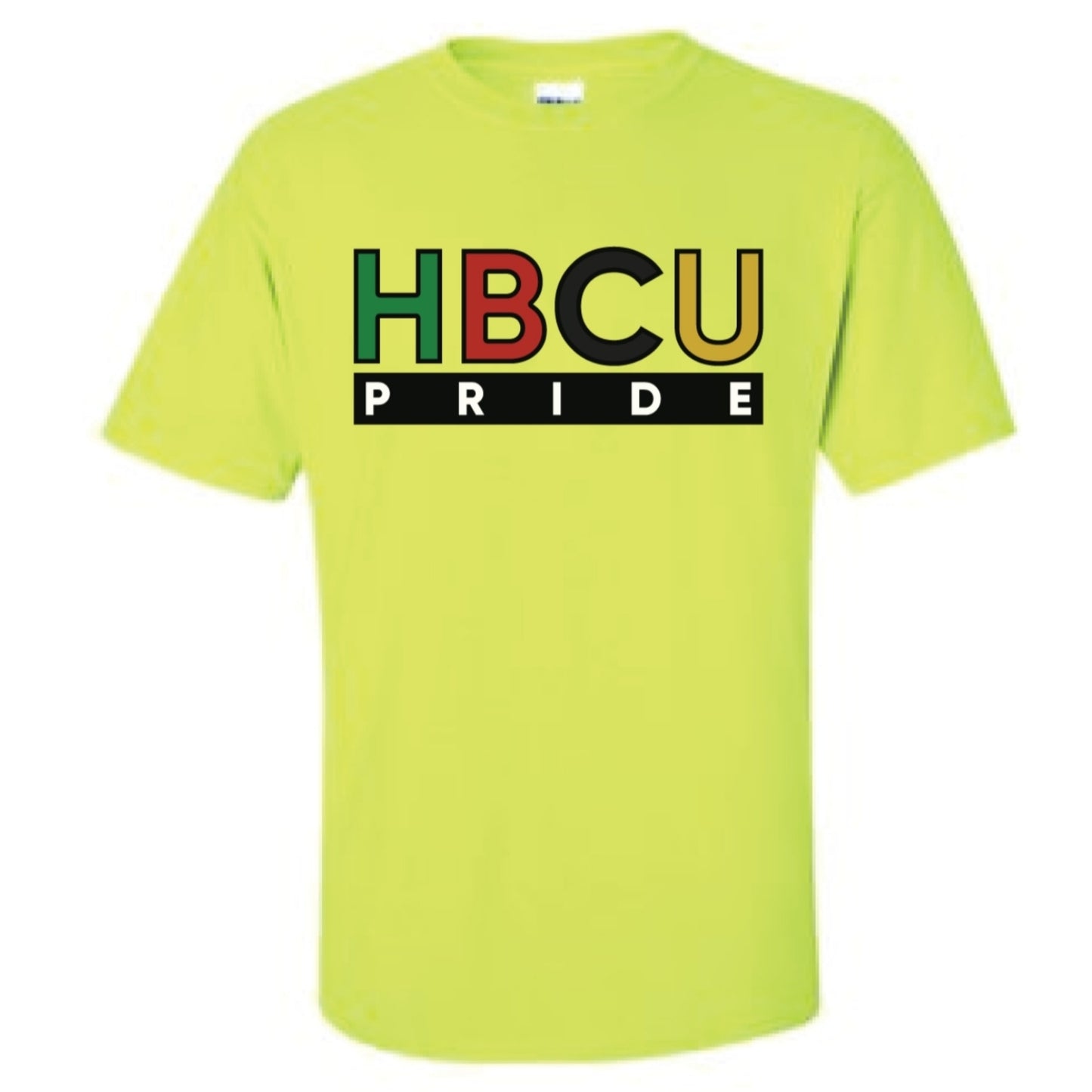 HBCU Pride Tee in Neon Green