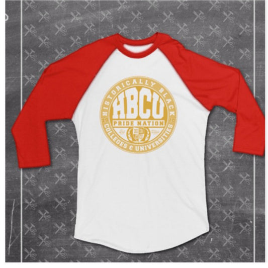 HPN Classic Logo Baseball Tee (Red and Gold)