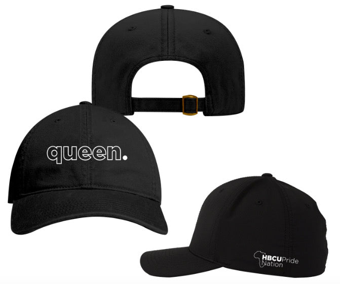 The “queen.” dad Hat in Black