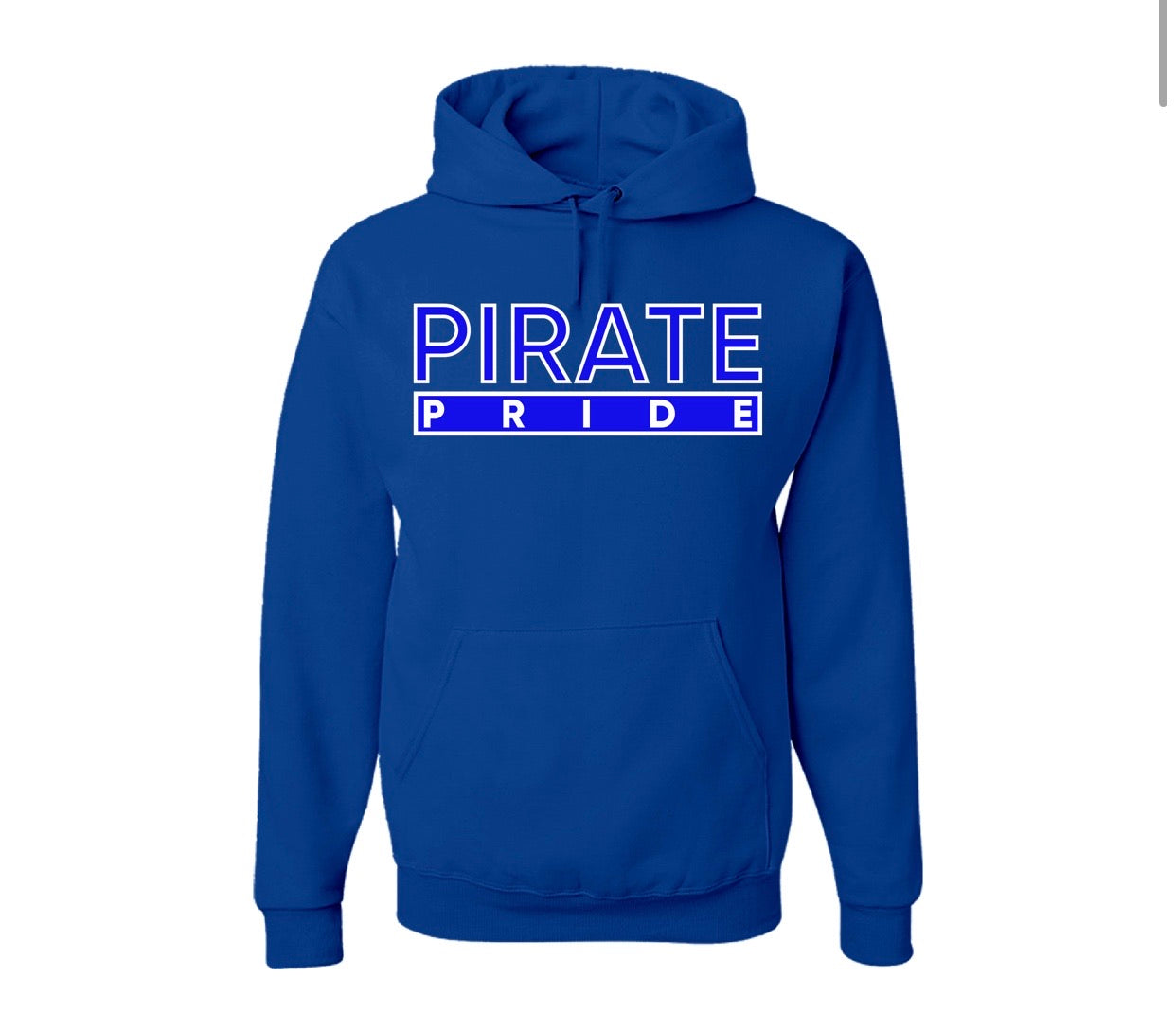 The “Pirate Pride” Hoodie in Royal Blue/White (VA)