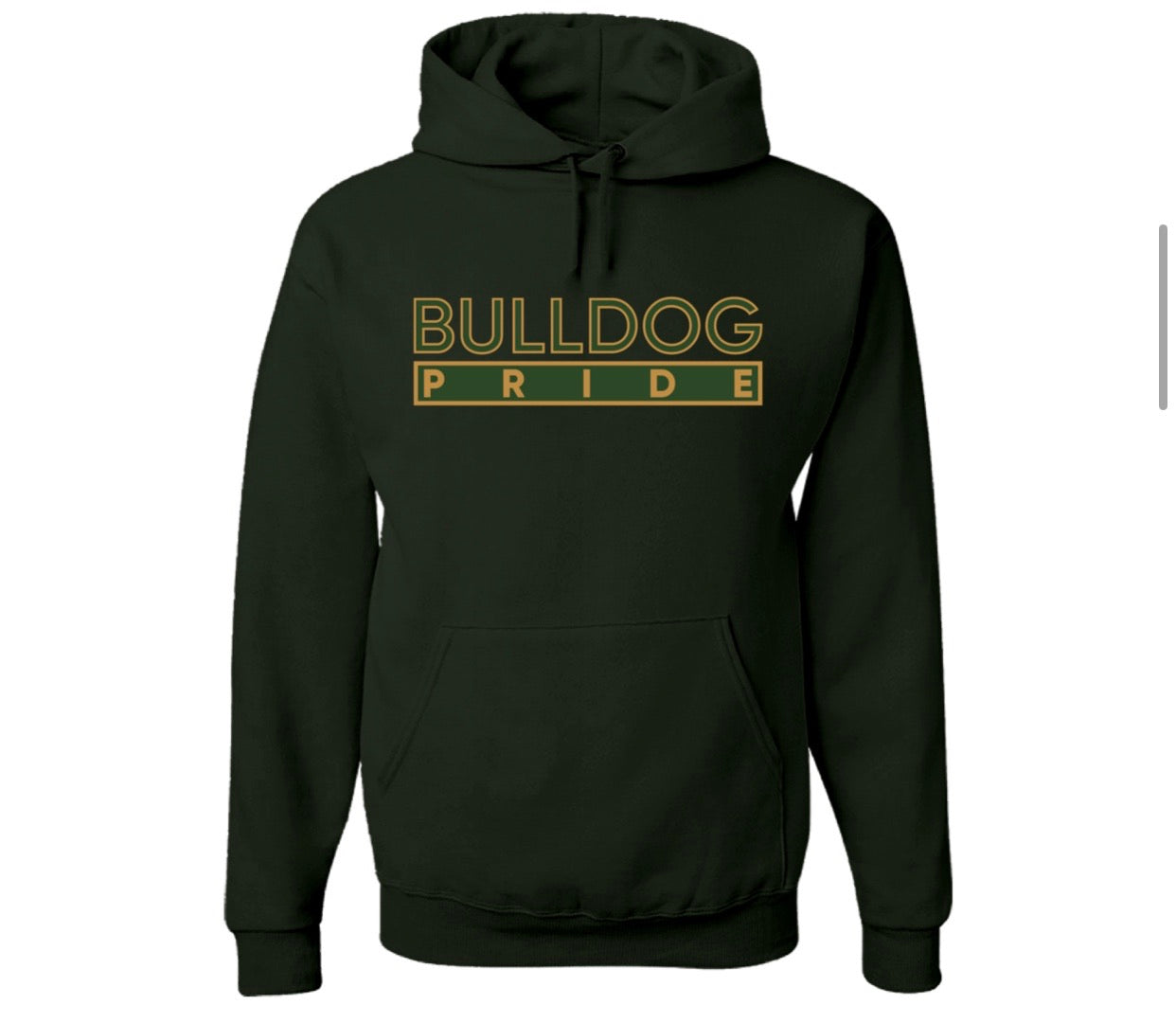 The “Bulldog Pride” Hoodie in Green/Gold (OH)