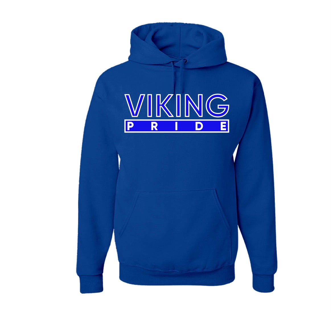 The “Viking Pride” Hoodie in Royal Blue/White #nc
