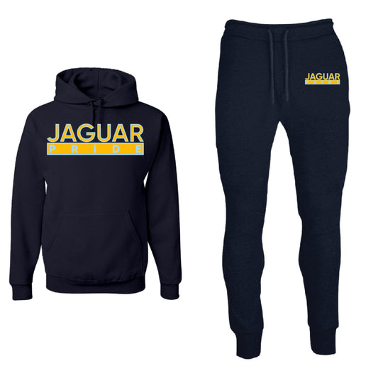 The “Jaguar Pride” Sweatsuit in Navy Blue/Columbia Blue/Gold #sweatsuit #SU