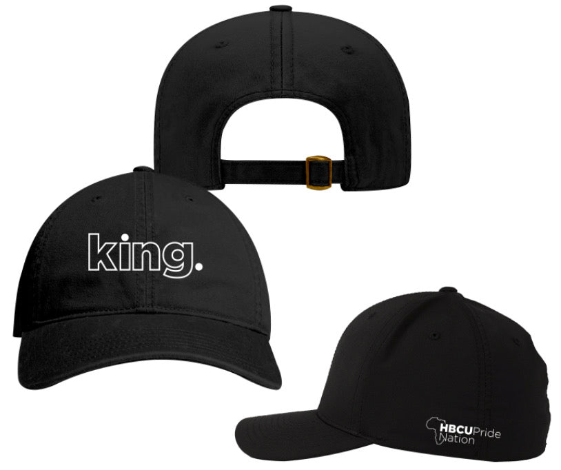 The “king.” Dad Hat in Black