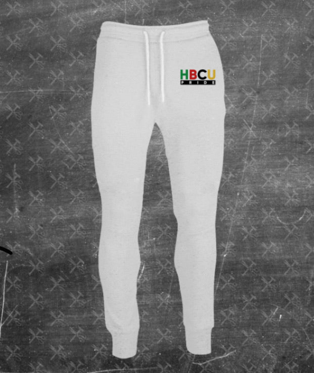 Unisex HBCU Pride Joggers in White “Pure”