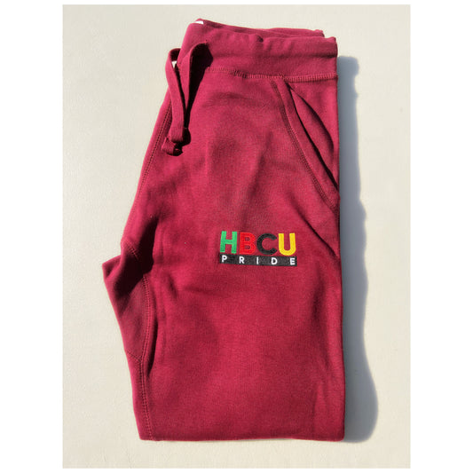 Unisex HBCU Joggers in Maroon “BOLD” (EMBROIDERED)